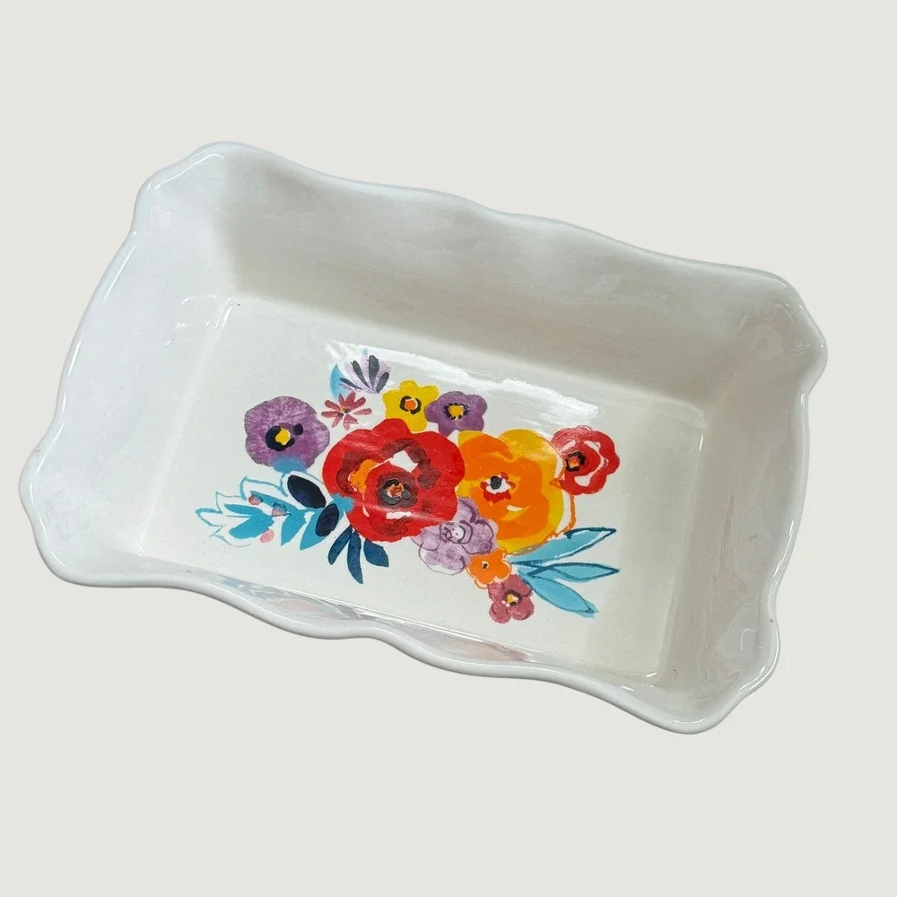 Pioneer Woman Flea Market Floral Rectangular 2.3 Quart Baking Dish